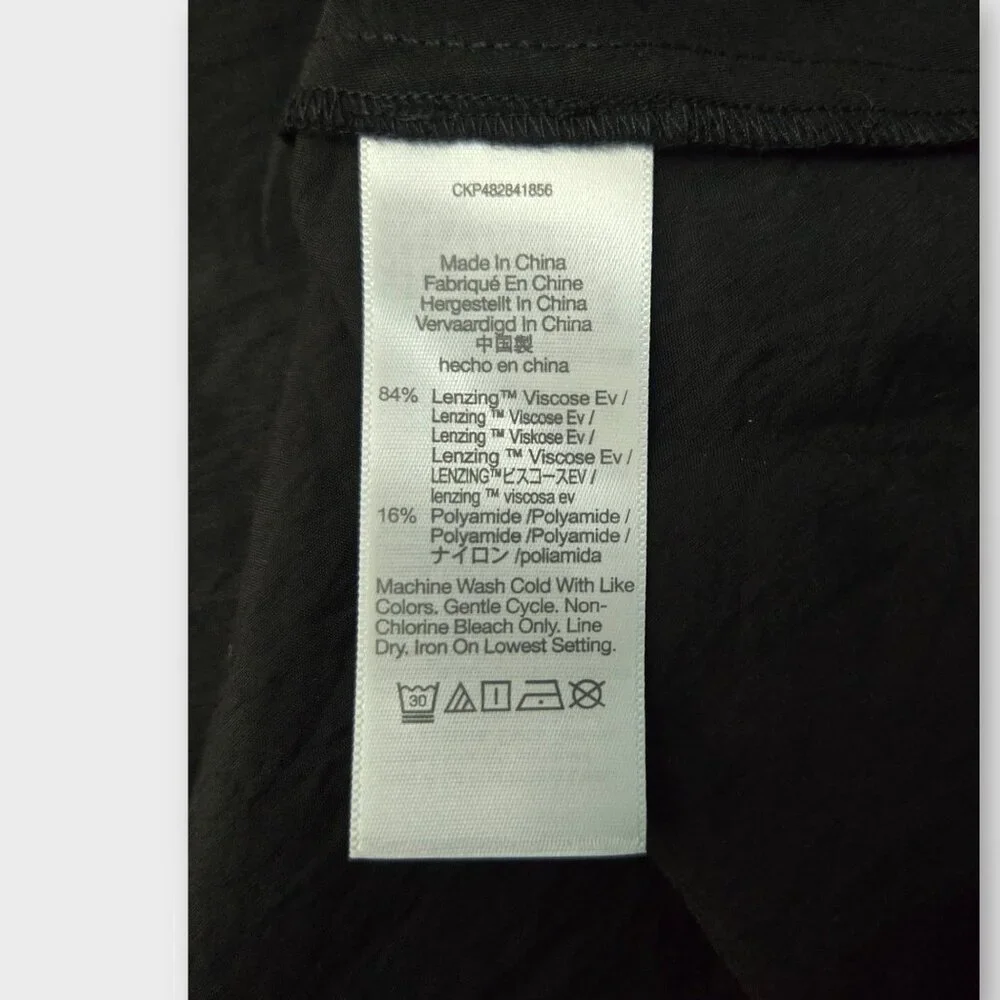 MADEWELL The Ariana Midi Dress Black NWT - Picture 7 of 8